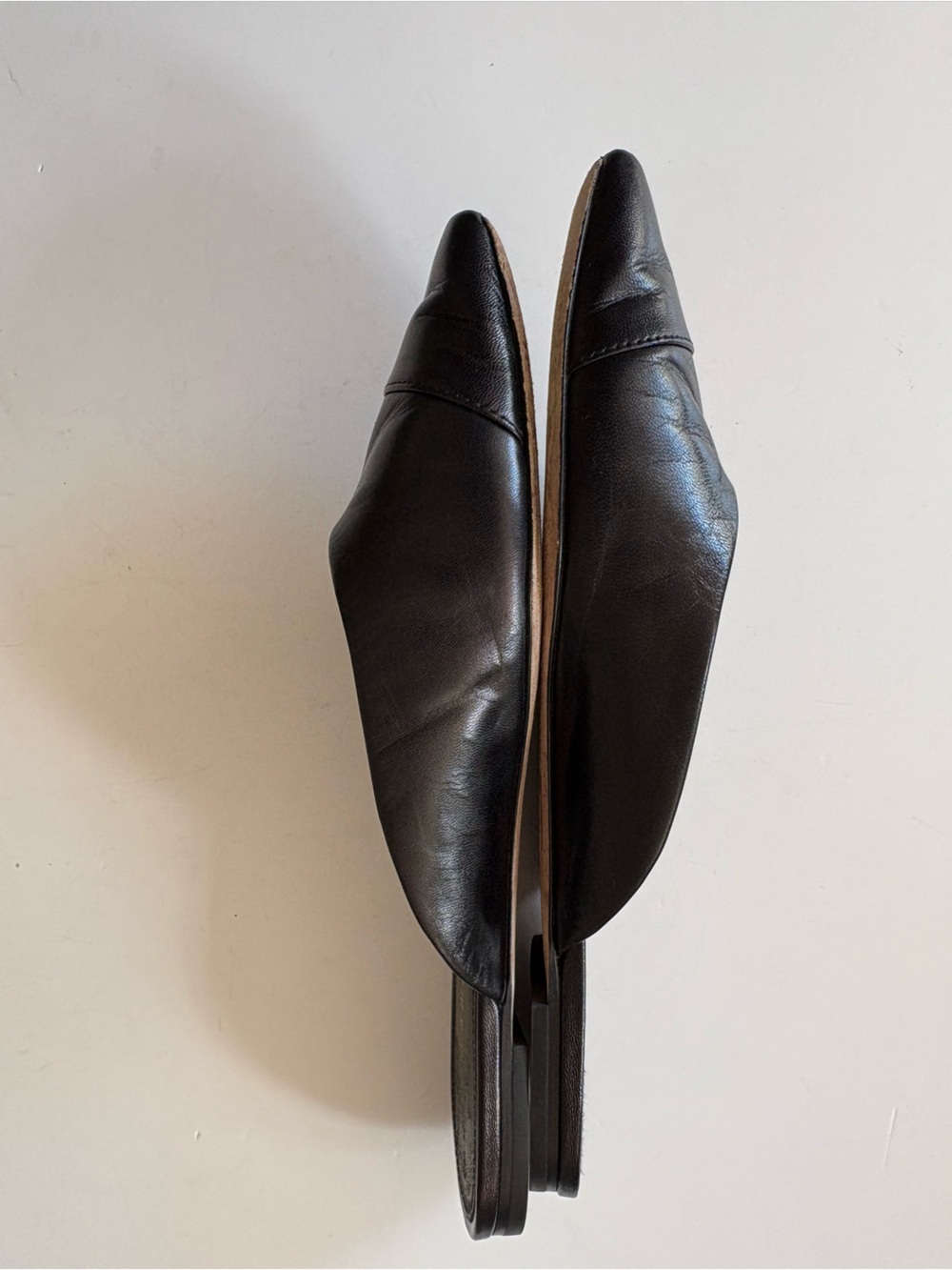 Veronica Beard || Carlotta Flats Cap Toe Mules Slip Ons Black 7.5 - Picture 3 of 8
